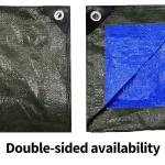 2 Pack Green Waterproof 4x6 Tarps