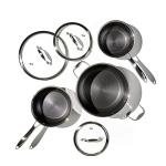 6-Piece Camping Pot Set with Trivets