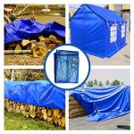 Heavy Duty Waterproof Blue Tarps - Pack of 4