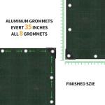 2 Pack Green Waterproof 4x6 Tarps