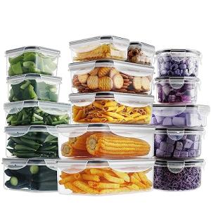 HOMBERKING 32-Piece BPA-Free Food Storage Set