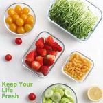 HOMBERKING 18-Piece Airtight Glass Food Storage Set