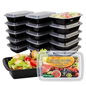 15 Pack Leakproof Meal Prep Containers 32oz