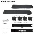 OUTFINE 10x10 Heavy Duty Pop Up Canopy Tent