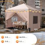 Quictent 10x10ft Waterproof Pop Up Canopy Tent