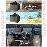 OUTFINE 10x10 Heavy Duty Pop Up Canopy Tent