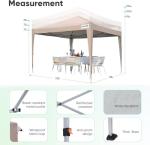 Quictent 10x10ft Waterproof Pop Up Canopy Tent