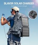 BLAVOR 10W Waterproof Portable Solar Charger for Camping