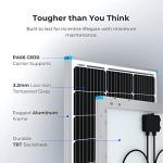 Renogy 100W Monocrystalline Solar Panel for Camping