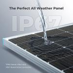 Renogy 100W Monocrystalline Solar Panel for Camping
