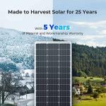Renogy 100W Monocrystalline Solar Panel for Camping