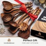 Wooden Kitchen Tools Set - 10 Durable Pieces