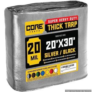 Heavy Duty Waterproof Tarp Cover – 20' x 30