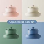 Nonstick Ceramic Camping Cookware Set - 5 Pieces
