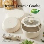 Nonstick Ceramic Camping Cookware Set - 5 Pieces