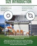 Heavy Duty Clear PVC Tarps 8' x 12