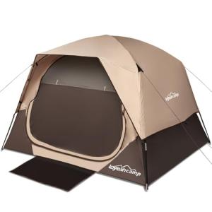 LOYEAHCAMP 4-Person Waterproof Camping Dome Tent