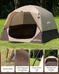 LOYEAHCAMP 4-Person Waterproof Camping Dome Tent
