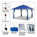 CROWN SHADES 13x13 Pop Up Canopy Tent - Blue