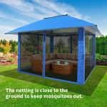 CROWN SHADES 13x13 Pop Up Canopy Tent - Blue