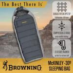 Browning McKinley -30° Sleeping Bag, Charcoal/Gray