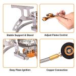 Sagafly Portable Camp Stove with Propane Adapter
