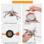 Sagafly Portable Camp Stove with Propane Adapter