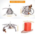 Sagafly Portable Camp Stove with Propane Adapter
