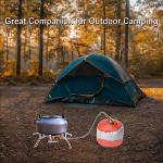 Sagafly Portable Camp Stove with Propane Adapter