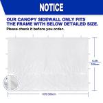 Fanpat Instant Waterproof Sidewalls for 10x10 Canopy