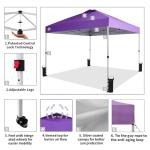 Crown Shades 10x10 Pop Up Canopy - Easy Setup