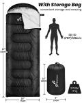 Sportneer Lightweight 3-4 Season Camping Sleeping Bag