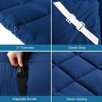 Quilted Cot Mattress Pad for Camping 75"x30