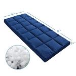 Quilted Cot Mattress Pad for Camping 75"x30