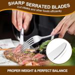 40-Piece Stainless Steel Flatware Set for 8