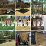 5' x 7' Heavy Duty Tan Canvas Tarp