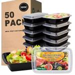 50 Pack Meal Prep Containers 900ml, BPA-Free