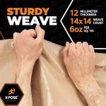 Heavy Duty Tan Poly Tarp - 10' x 15