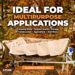 Heavy Duty Tan Poly Tarp - 10' x 15