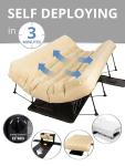 Simpli Comfy Queen Self-Inflating Mattress with Frame