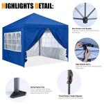 COOSHADE 10x10 Pop Up Enclosed Canopy Tent