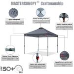 MASTERCANOPY 10x10 Pop-up Canopy Tent, Dark Gray