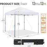 Yaheetech 12x12 Pop Up Canopy Tent with Carry Bag
