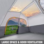 HIKERGARDEN 6-Person Easy Setup Camping Tent