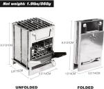 Portable Wood Burning Camping Stove for Backpacking