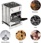 Portable Wood Burning Camping Stove for Backpacking