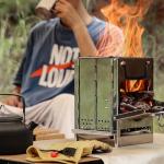 Portable Wood Burning Camping Stove for Backpacking
