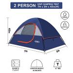 Portable 2-Person Waterproof Camping Tent with Rainfly