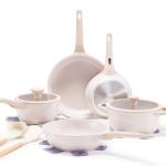 Vkoocy Non-Stick Ceramic Cookware Set, 12pcs