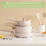 Vkoocy Non-Stick Ceramic Cookware Set, 12pcs